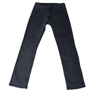 Levi's 514 Jeans Men's 28x30* Slim Fit Straight Leg Black Denim Y2K 5 Pocket EUC